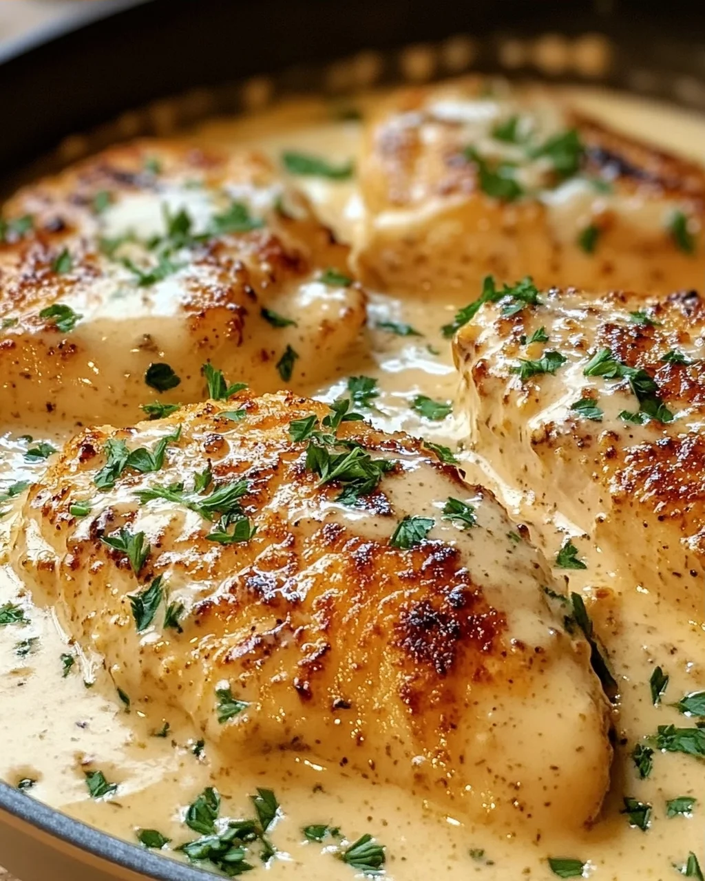 Blitzrezept für cremiges Hühnchen in Parmesan-Sauce