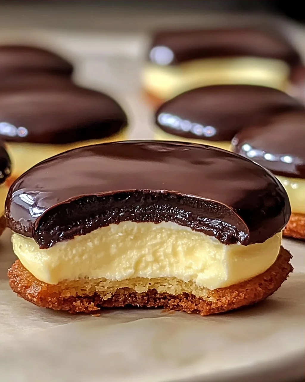 Boston Cream Pie Kekse Bissen für süße Genussmomente