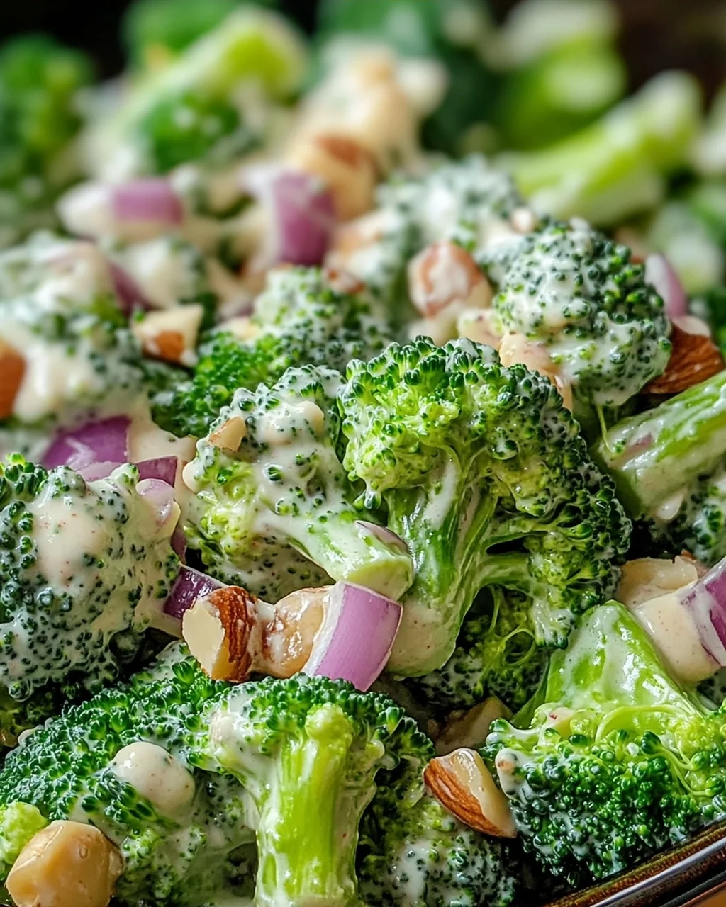 Brokkoli-Salat mit cremiger Sauce
