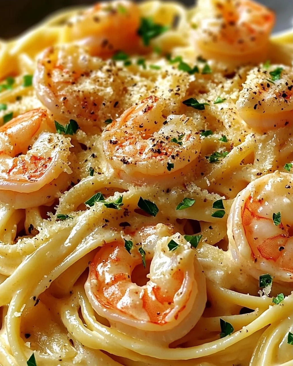 Cremige Garnelenpasta