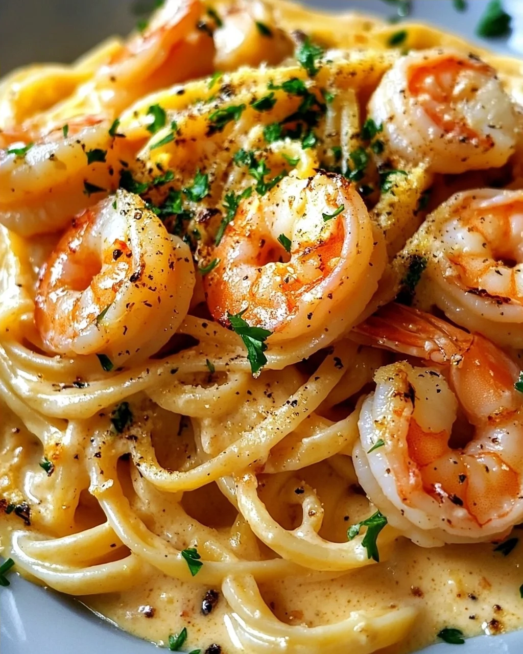 Cremige Garnelenpasta