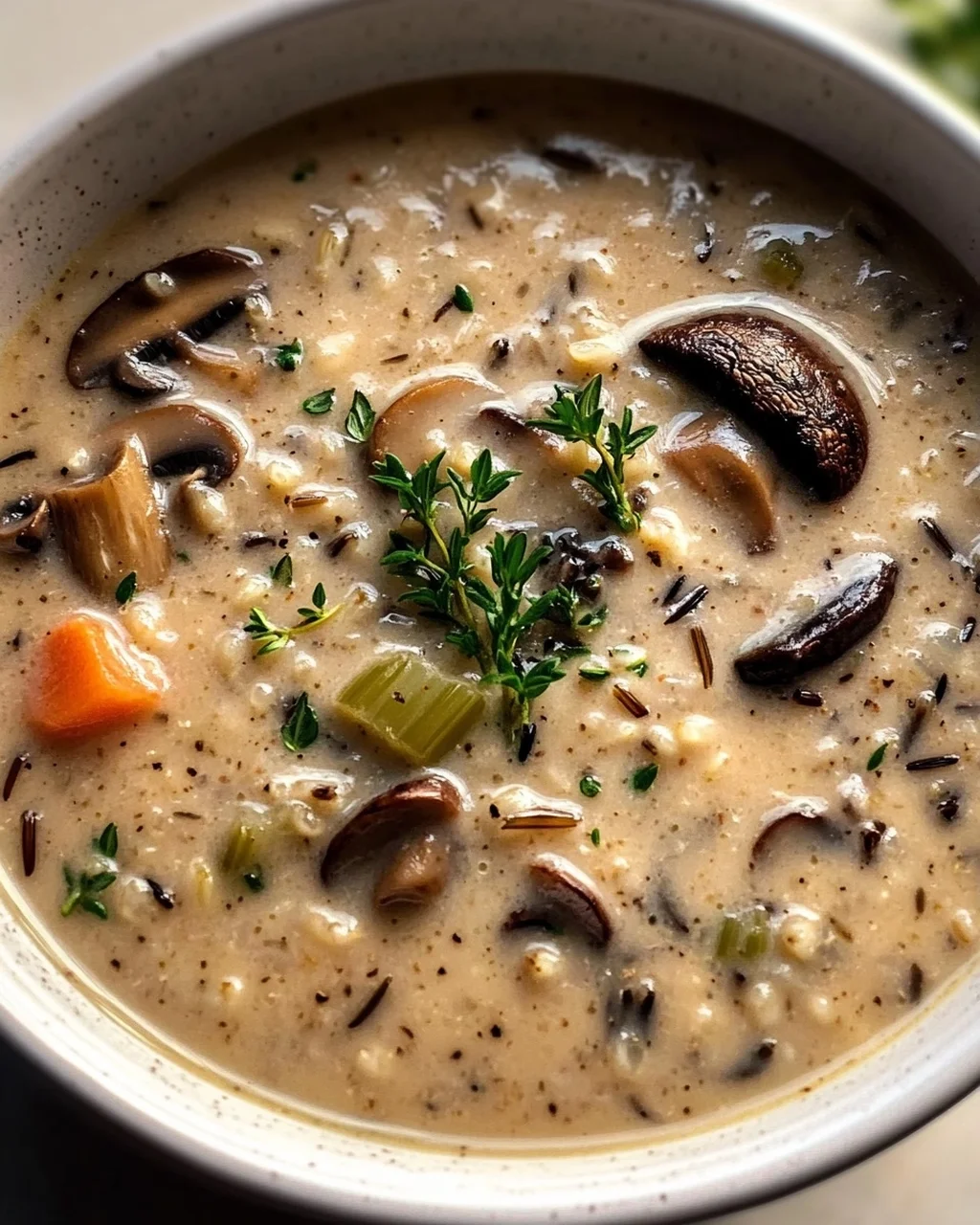 Cremige Pilz-Wildreis Suppe Rezept – Einfach & Lecker!