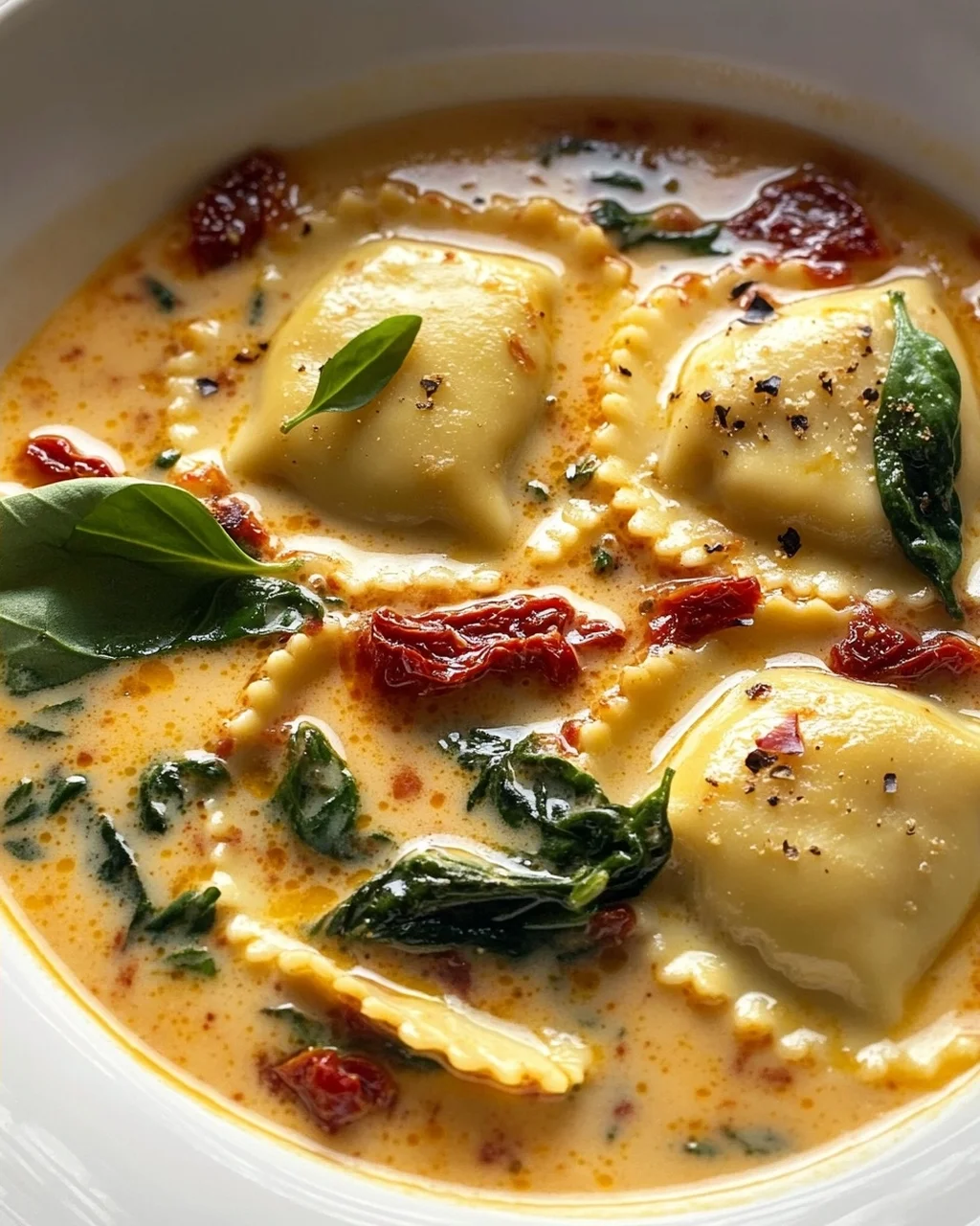 Cremige Toskanische Ravioli Suppe: Löffelweiser Genuss pur!