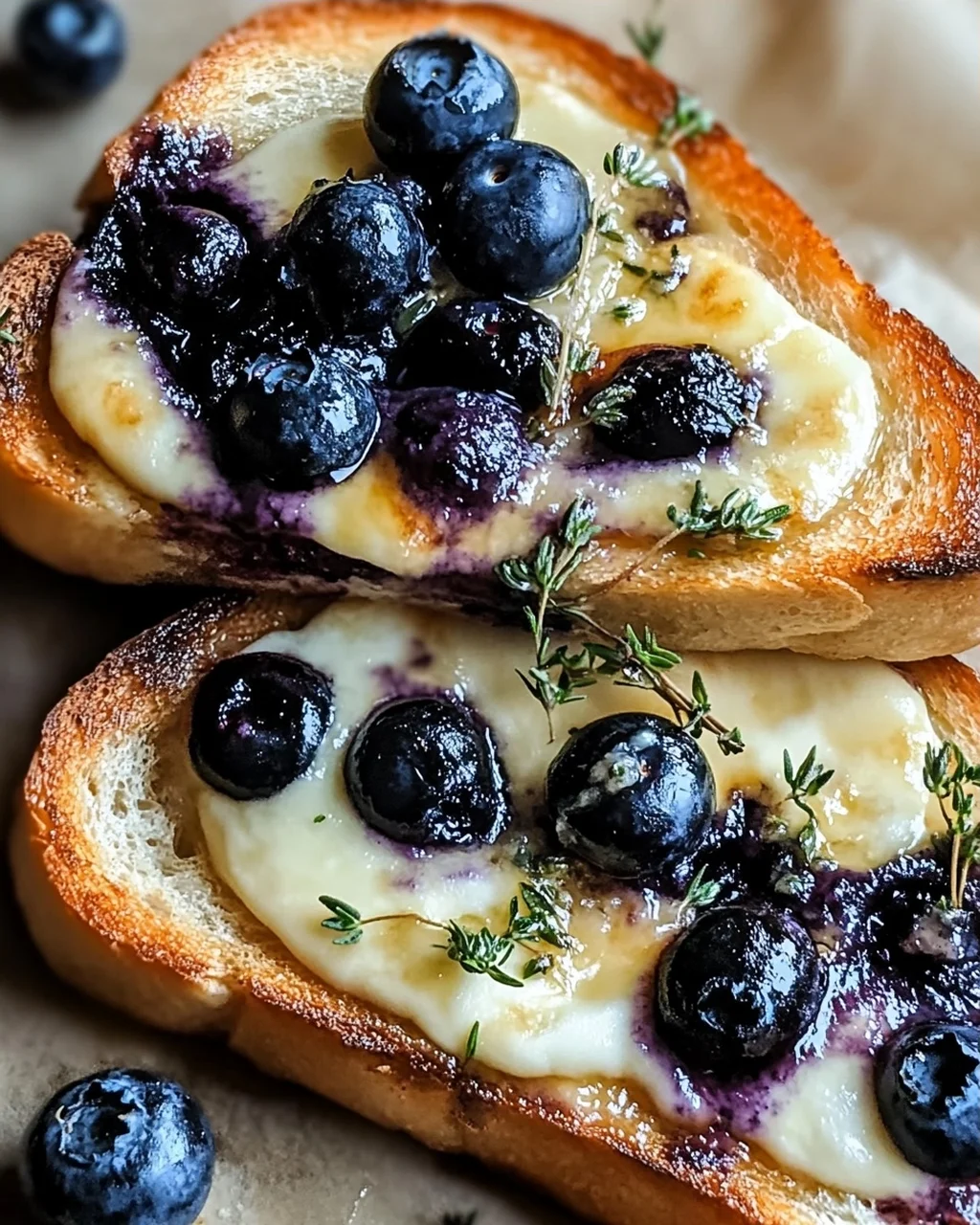 Crispy Blaubeer-Toastkäse für ein Geschmackserlebnis