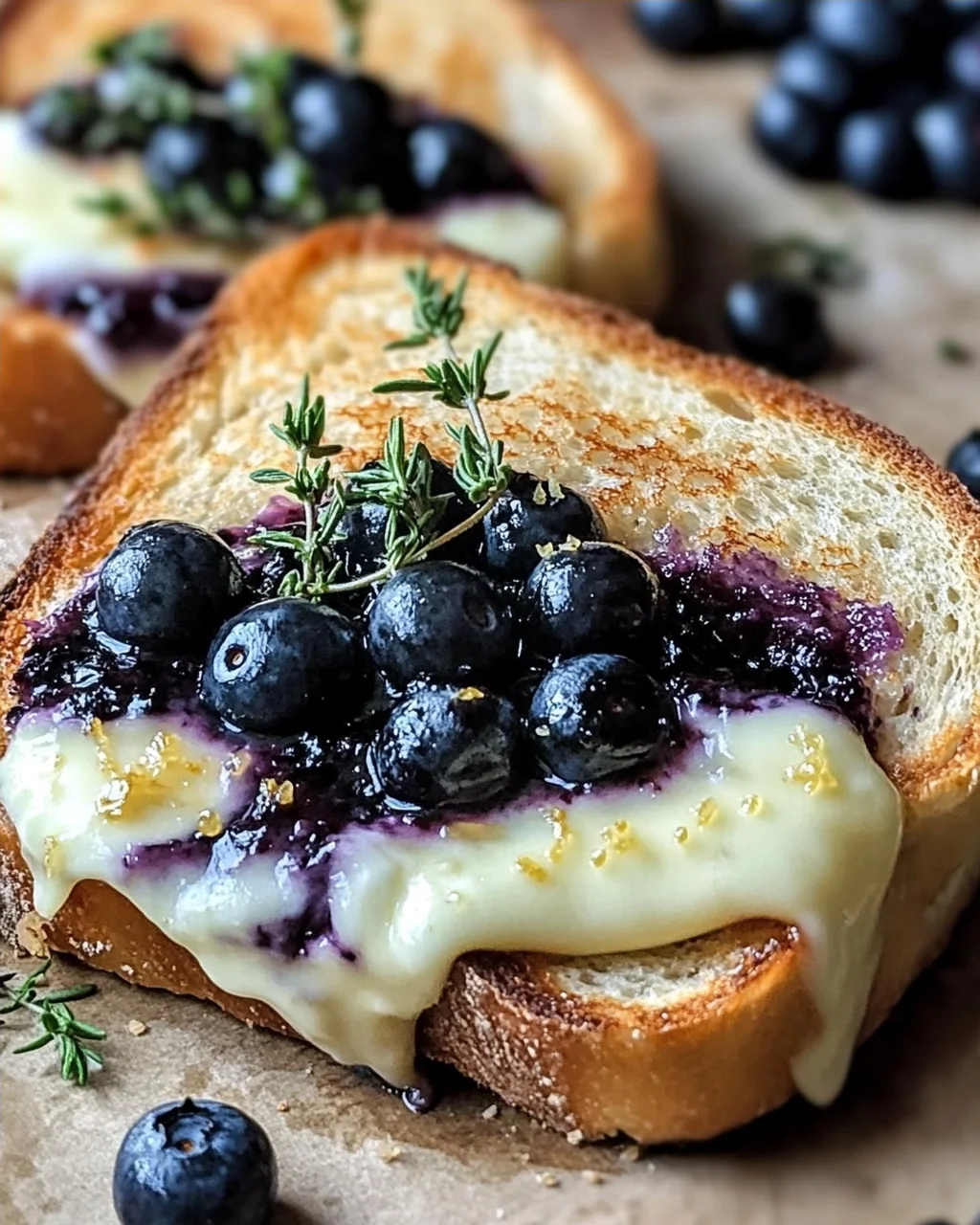 Crispy Blaubeer-Toastkäse für ein Geschmackserlebnis