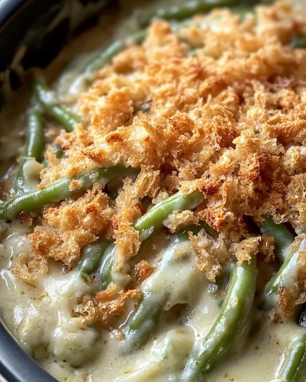 Einfache Crock Pot grüner Bohnen Auflauf Rezept für jeden Anlass