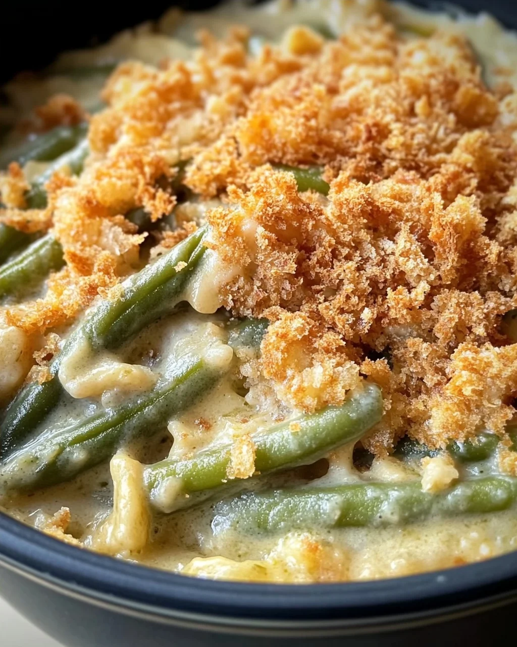 Einfache Crock Pot grüner Bohnen Auflauf Rezept für jeden Anlass