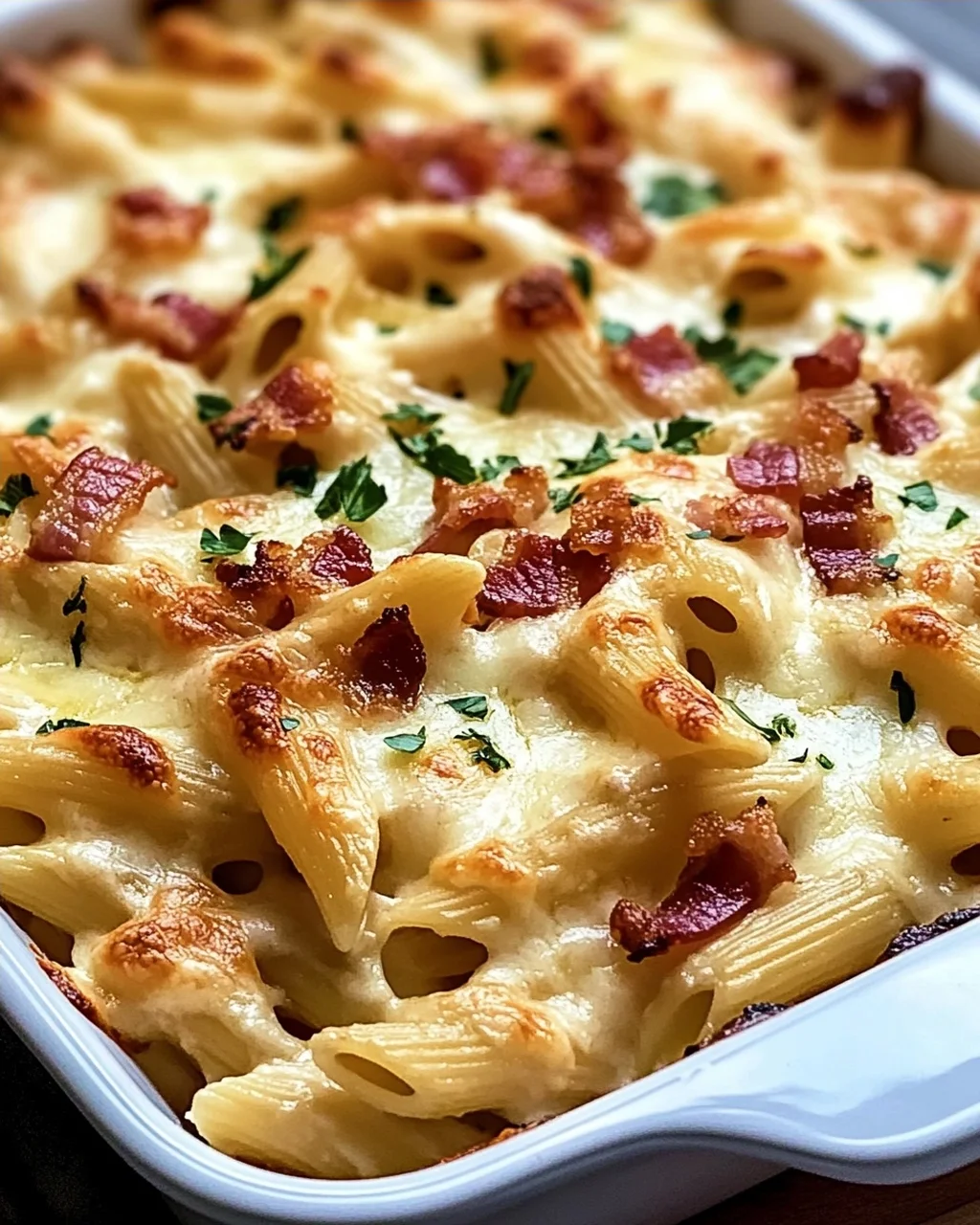 Hühnchen Ranch Nudelauflauf für die Familie