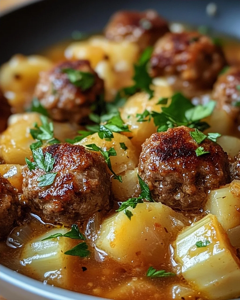 Kohlrabigemüse in heller