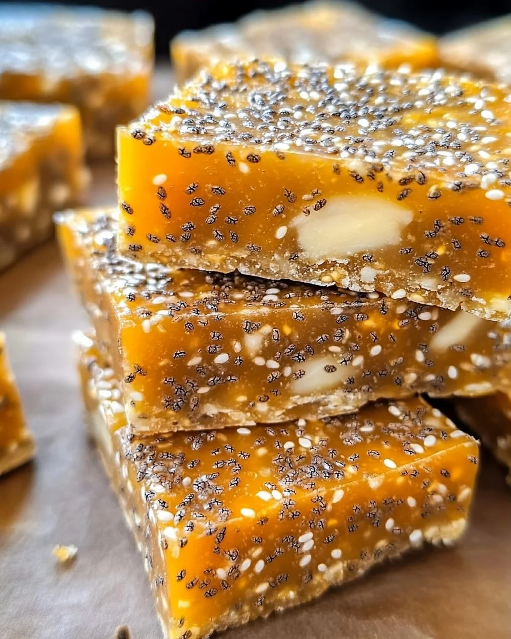 No-Bake Aprikosen Chia Energieriegel für schnelle Snacks