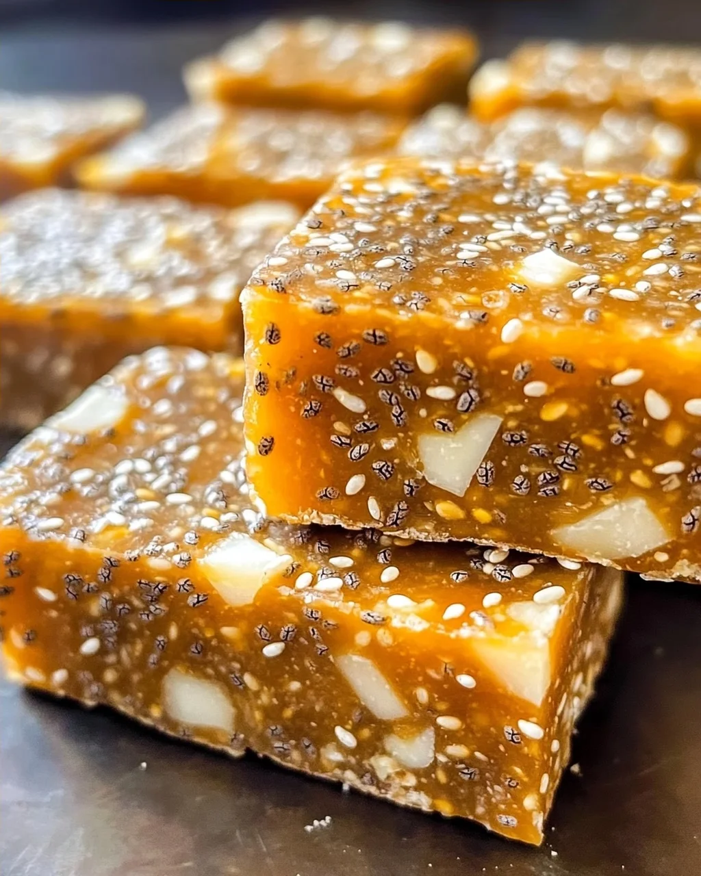 No-Bake Aprikosen Chia Energieriegel für schnelle Snacks