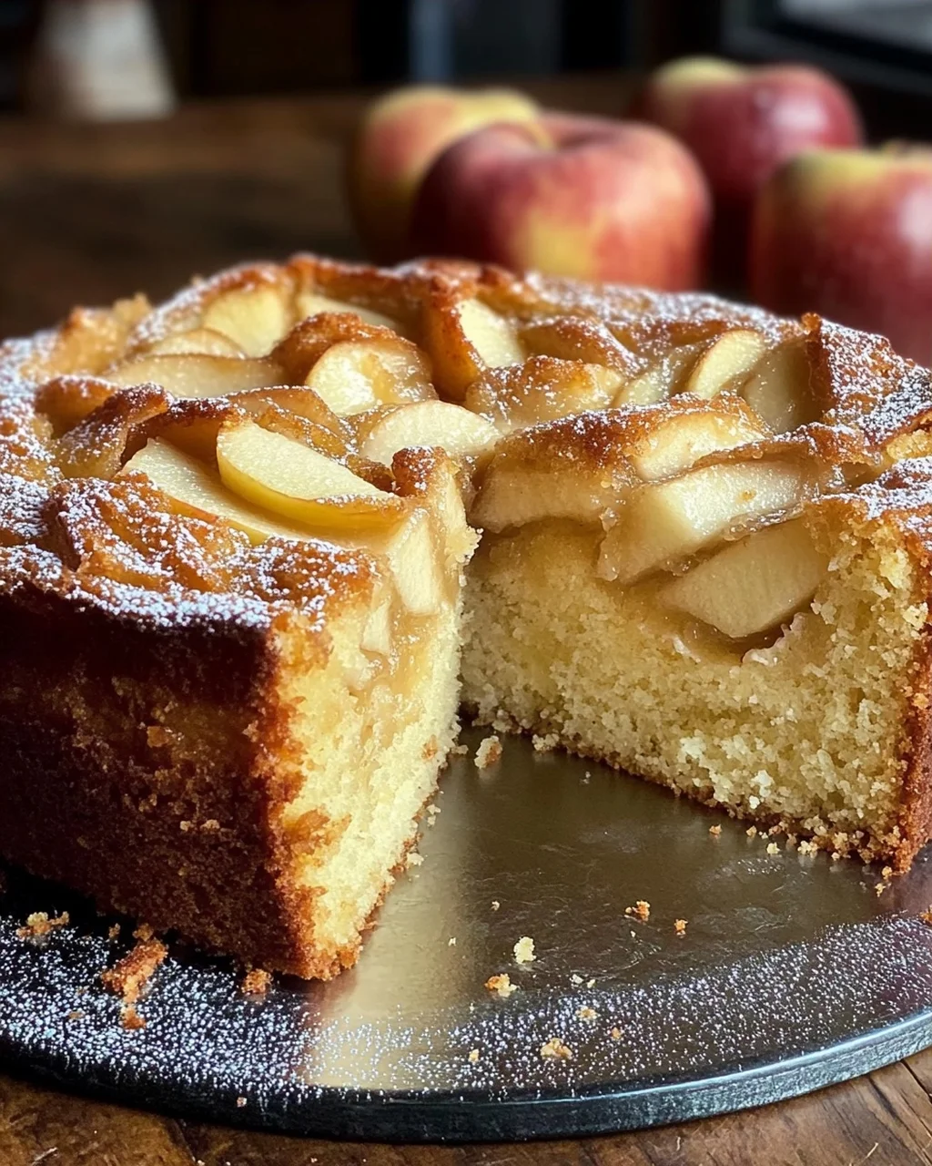 Omas versunkener Apfelkuchen