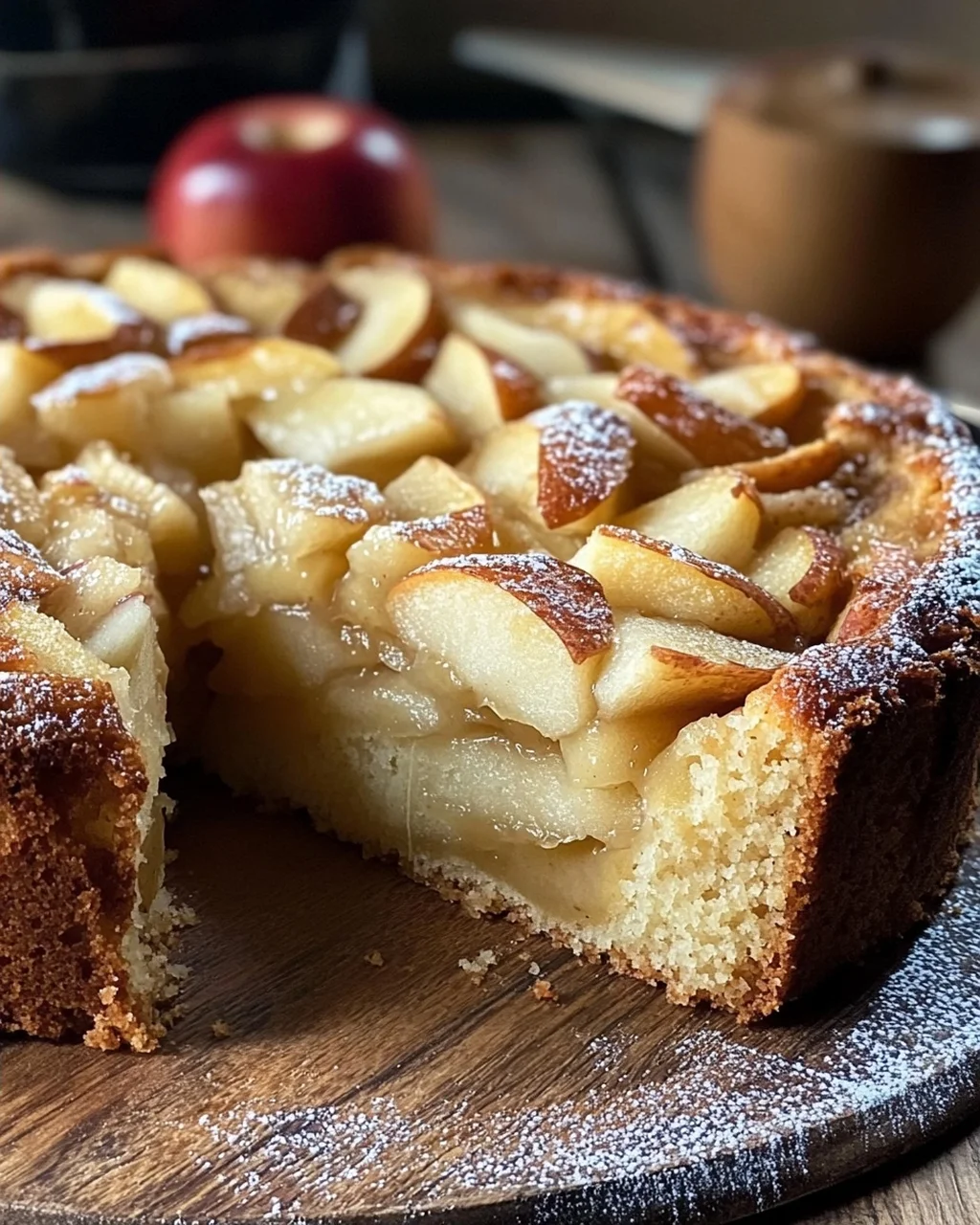 Omas versunkener Apfelkuchen