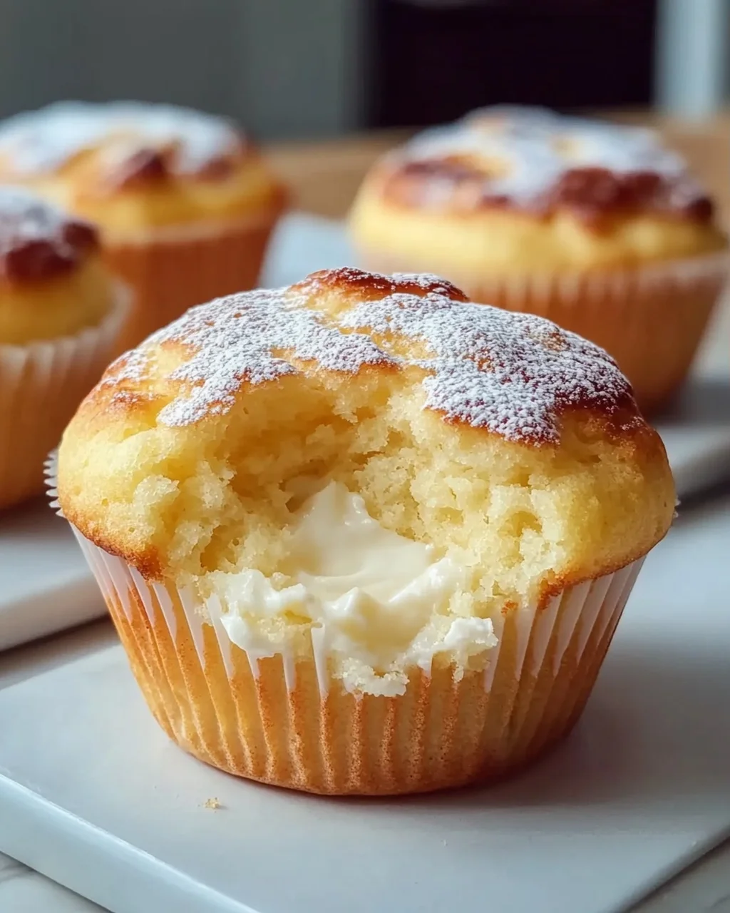 Quarkmuffins mit Vanillepudding: Flauschig-cremiger Genuss!