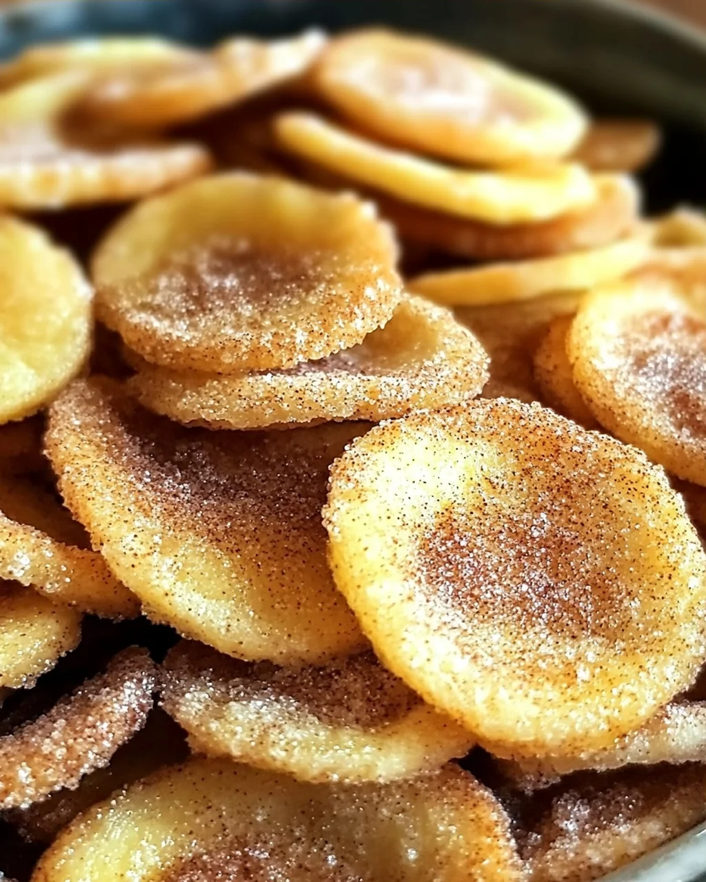 Zimt-Zucker-Luftfritteuse-Bananenchips für Snacks