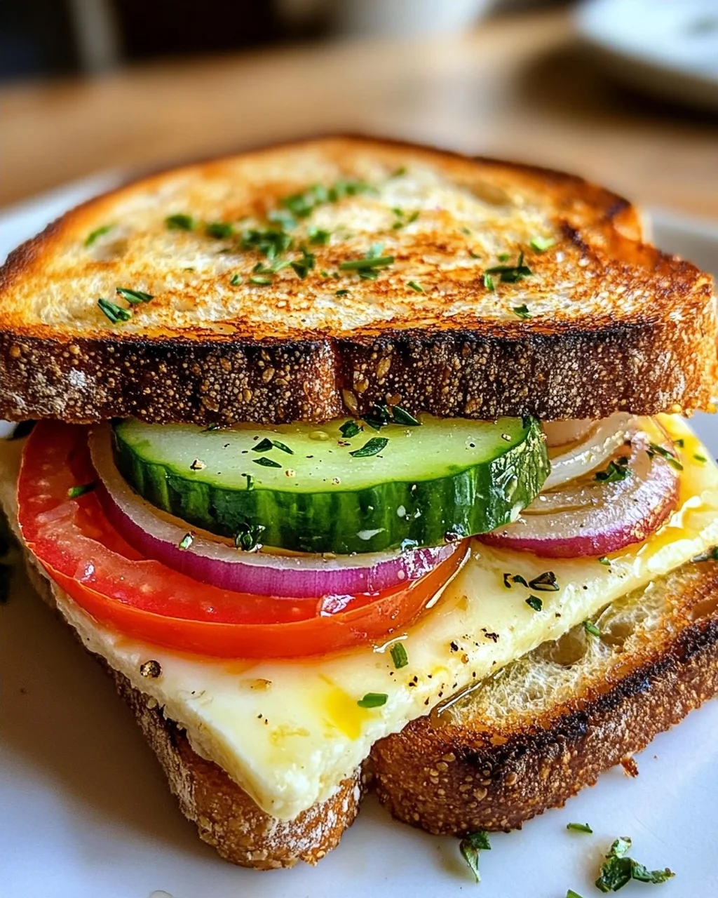 Bulgarische Käse Sandwiches