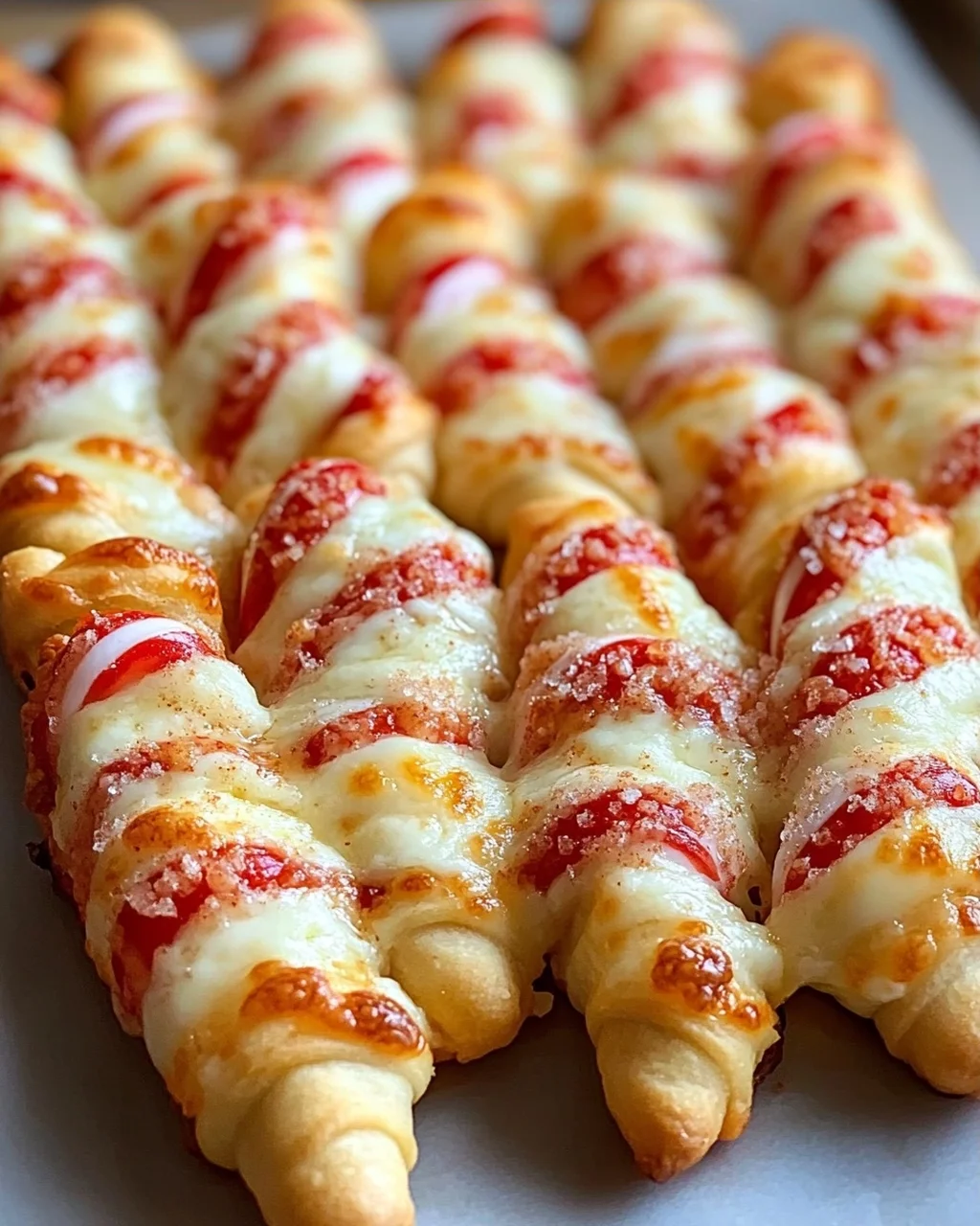 Candy Cane Pizza Breadsticks: Süßes Vergnügen für Weihnachten!