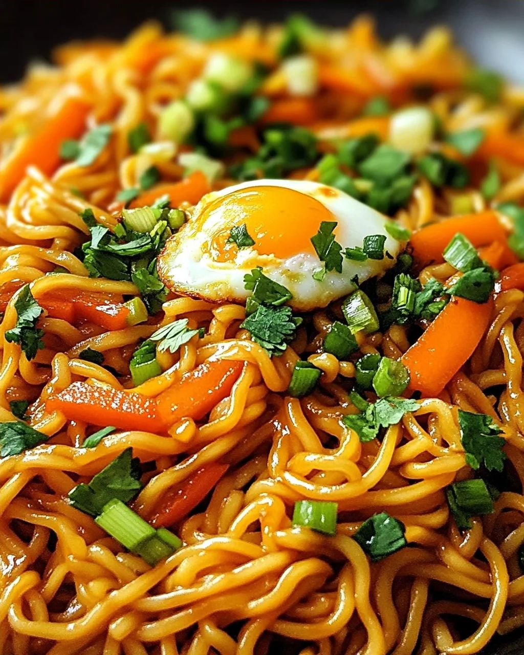 Chinesische Bratnudeln mit Ei