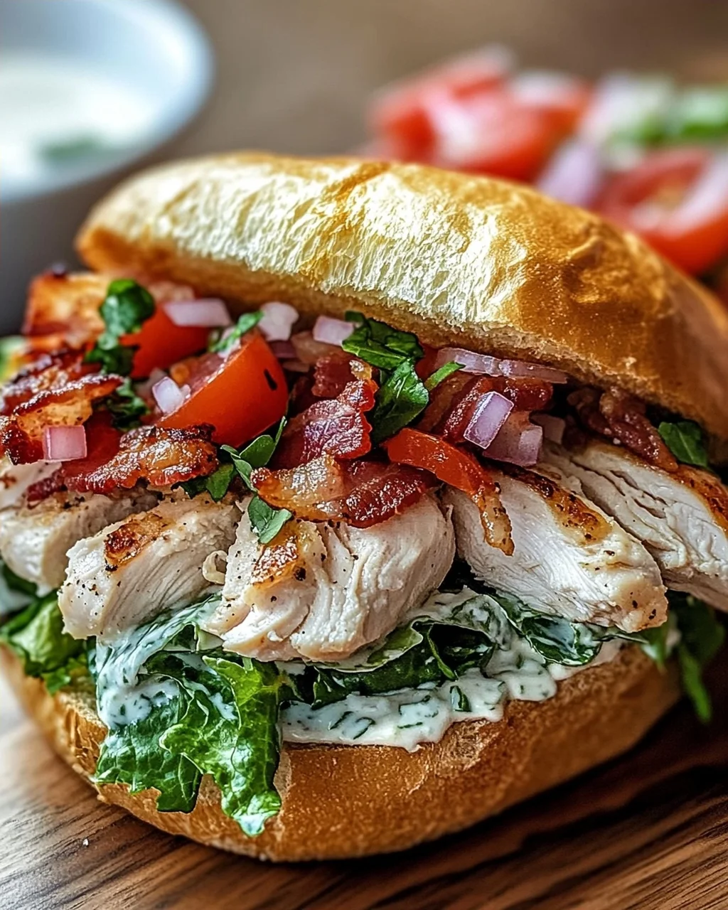 Chopped Chicken Beef Bacon Ranch Sandwich: Schnelle Geschmacksbombe