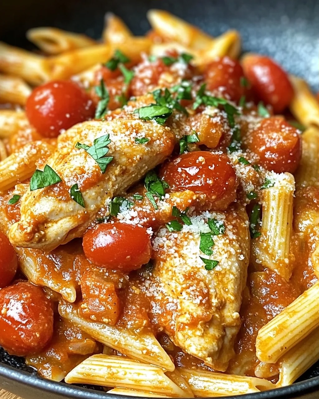 Cremiges Hühnchen all’Arrabbiata für deinen Abend!
