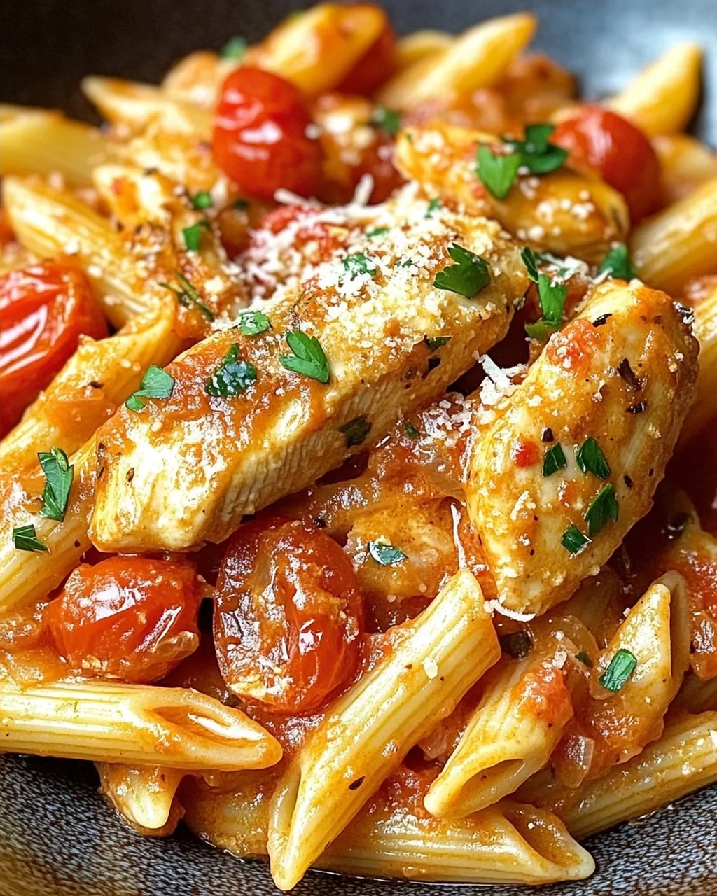 Cremiges Hühnchen all’Arrabbiata für deinen Abend!