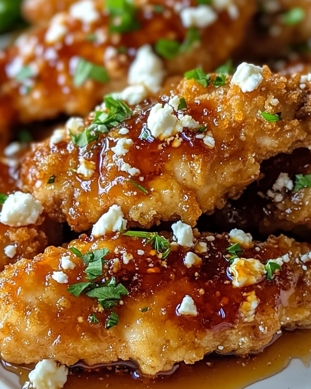 Crispy Hot Honey Feta Chicken