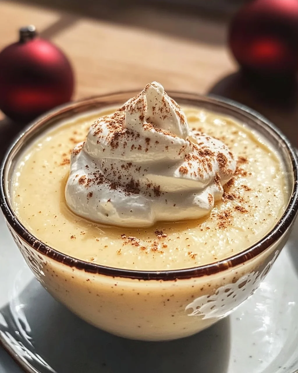 Eiernog Pudding selbst gemacht für die Feiertage