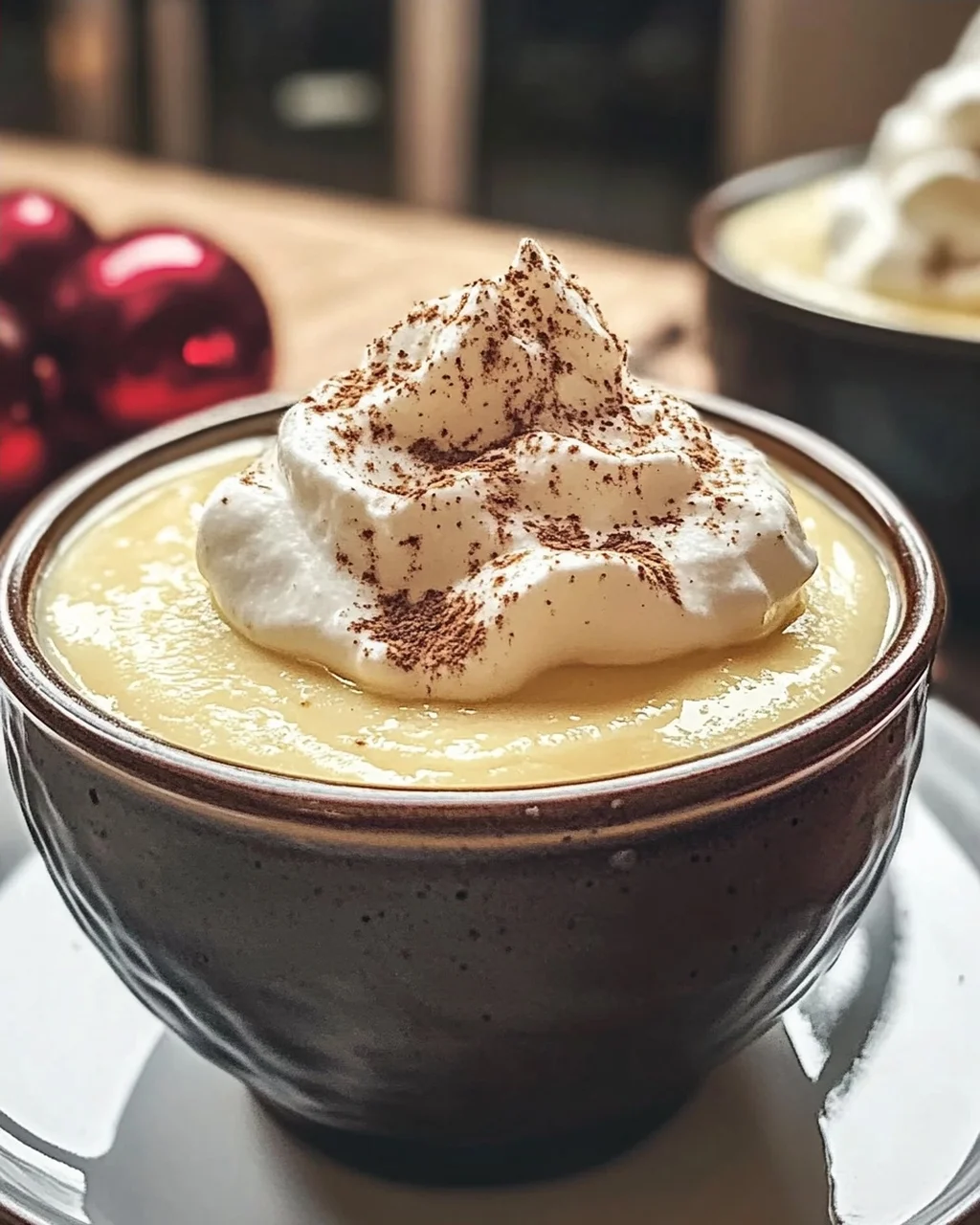 Eiernog Pudding selbst gemacht für die Feiertage