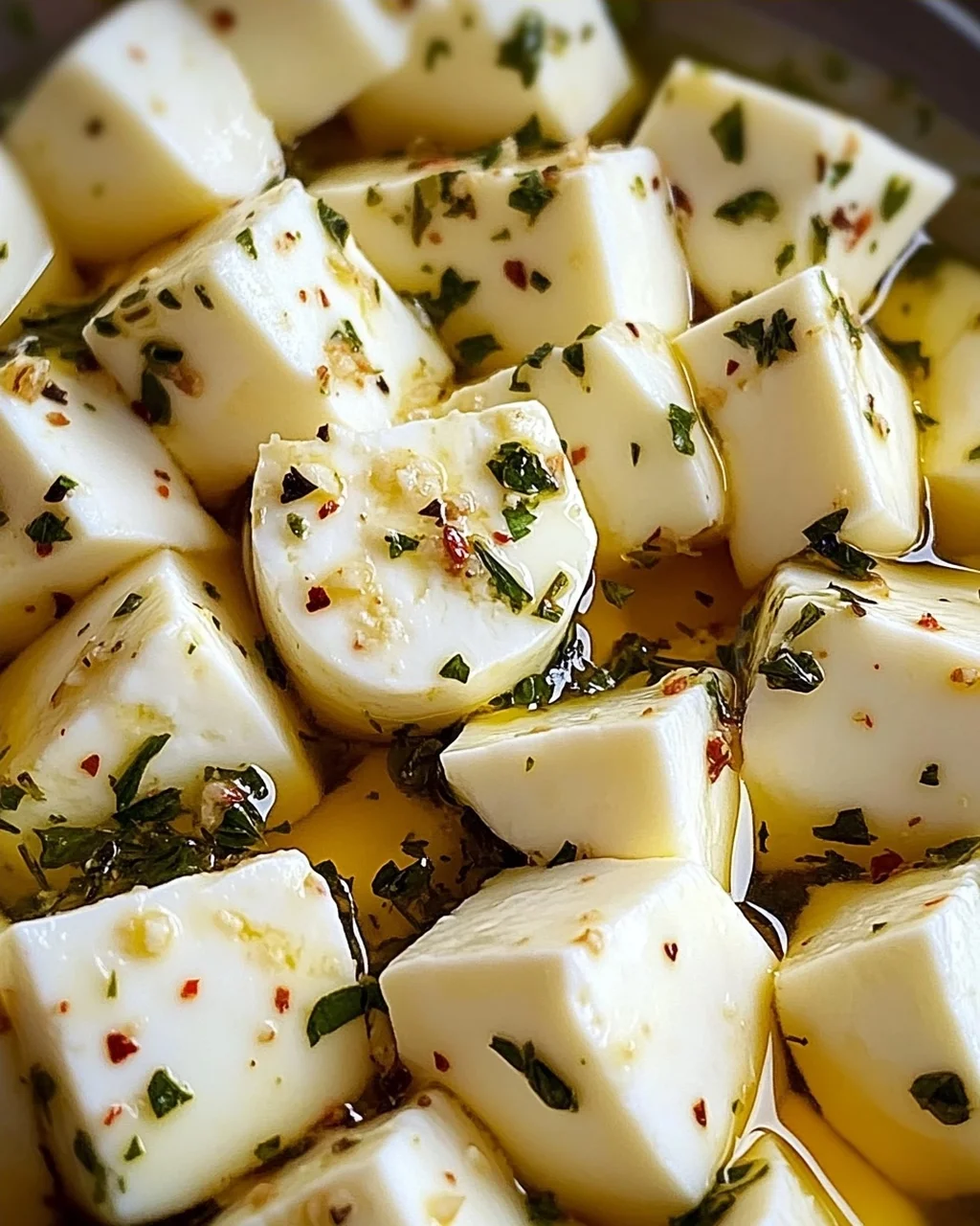 Eingelegter Mozzarella