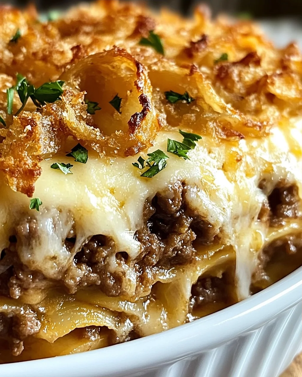 French Onion Beef Casserole