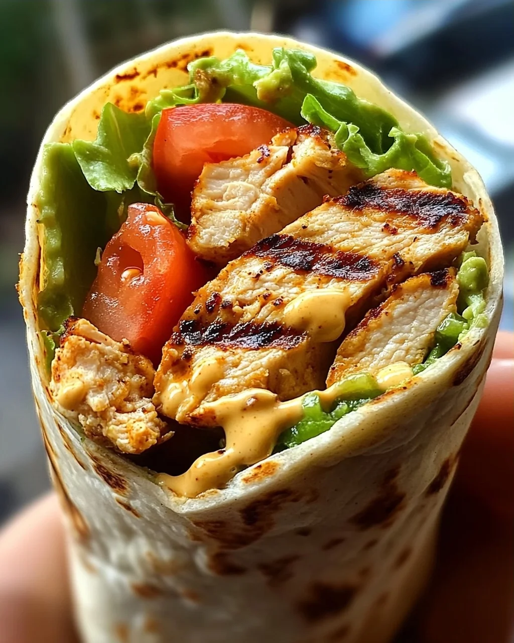 Gegrillter Hähnchen Wrap mit Chipotle Mayo