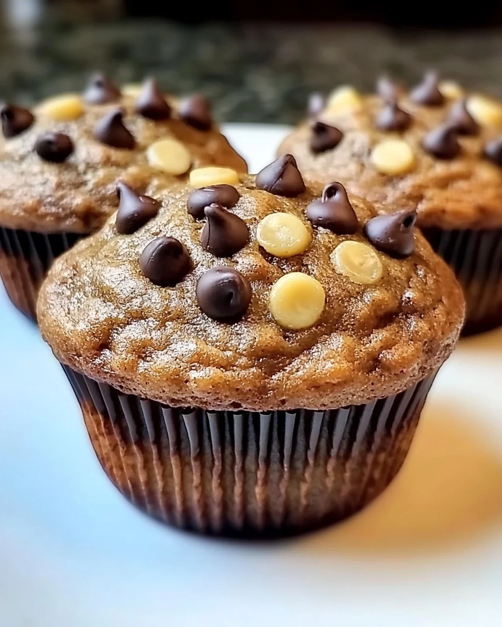 Gesunde Erdnussbutter Bananen Muffins für jeden Tag