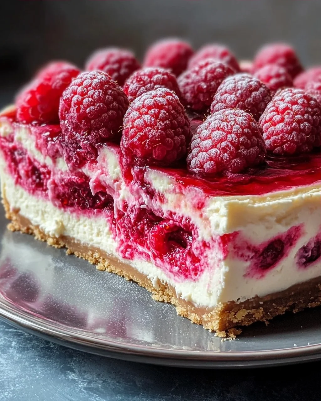 Himbeer Schmand Cheesecake