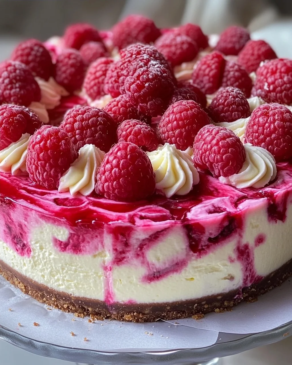 Himbeer Schmand Cheesecake