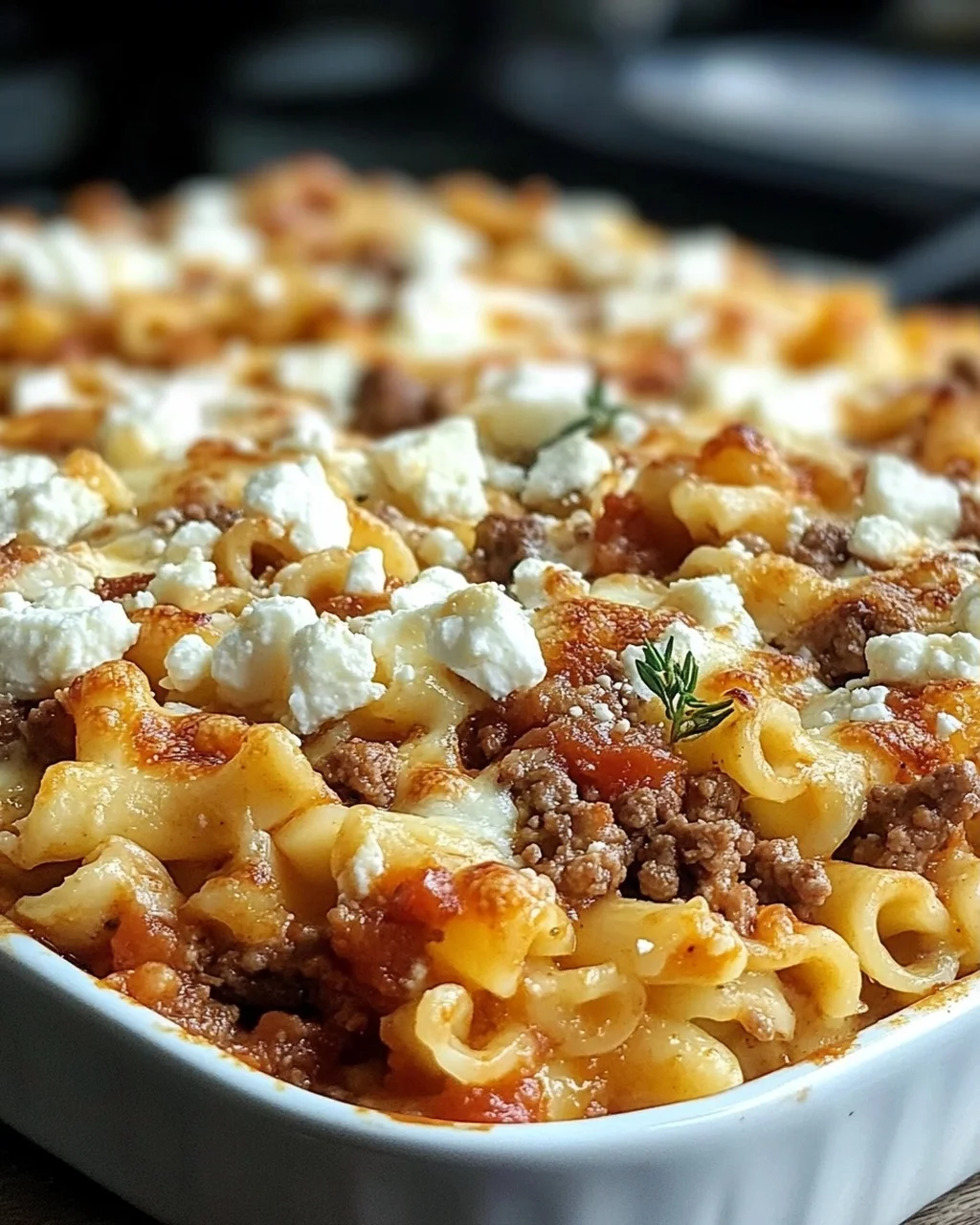 Nudelauflauf Mit Feta Hackfleisch Das Einfache Rezept Fur Genieser
