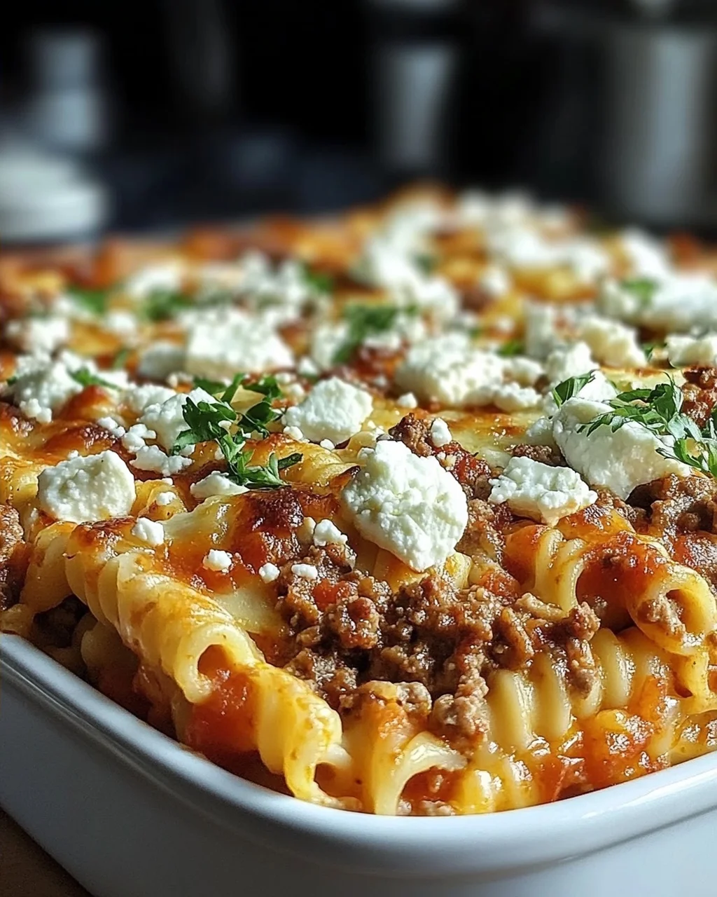 Nudelauflauf Mit Feta Hackfleisch Das Einfache Rezept Fur Genieser