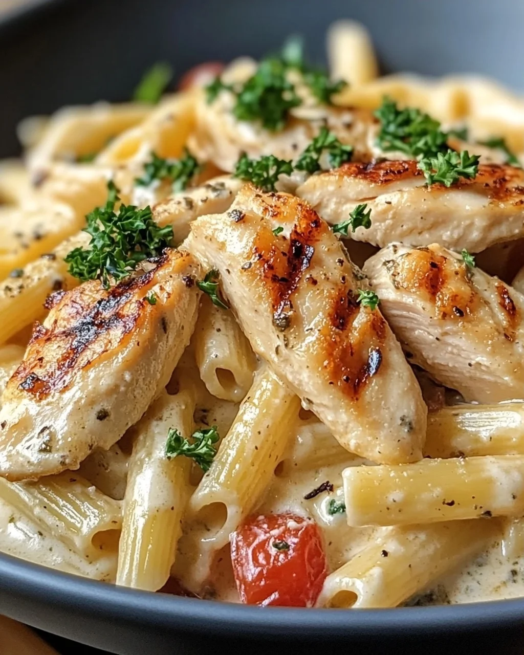Pasta mit Hähnchen