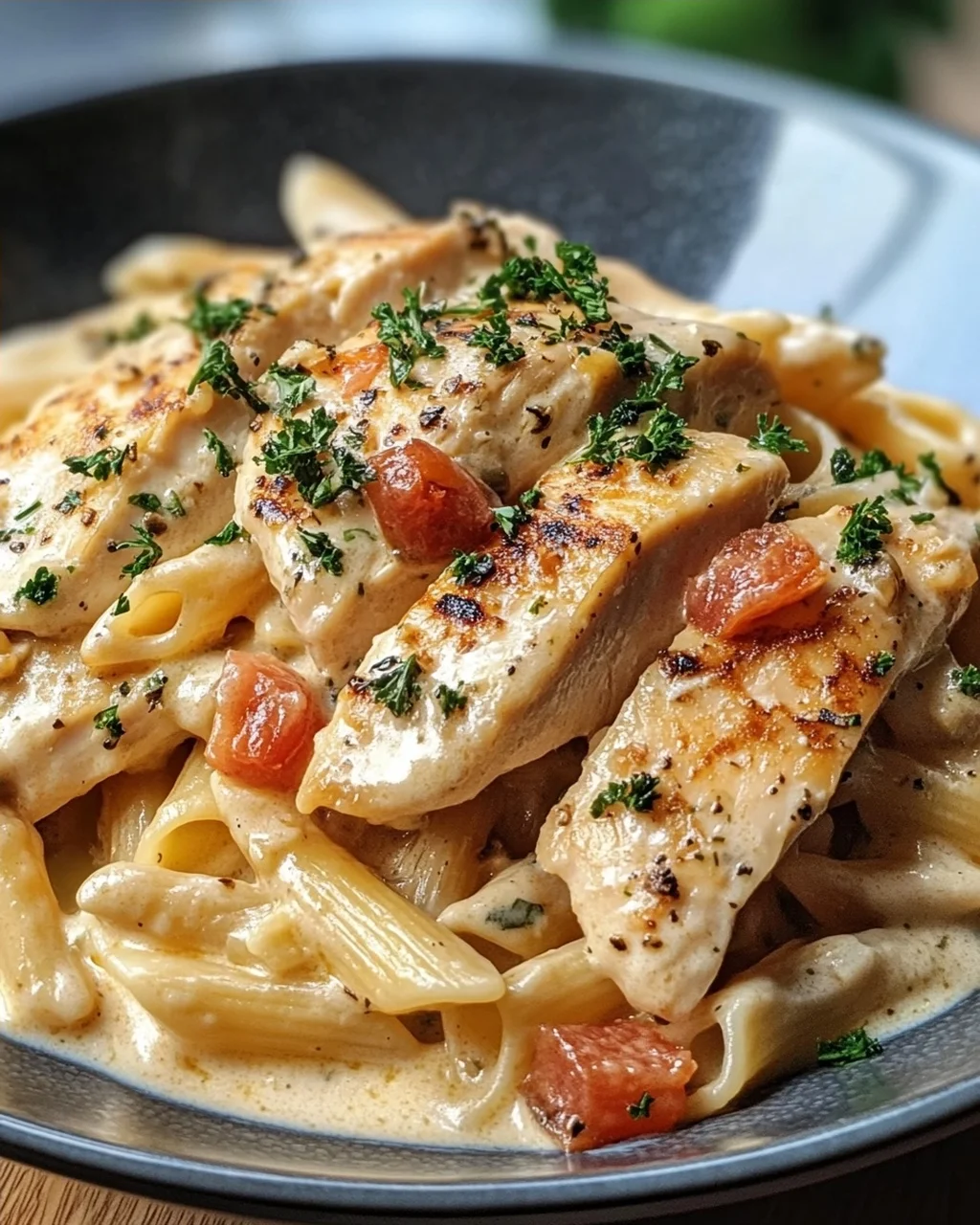 Pasta mit Hähnchen