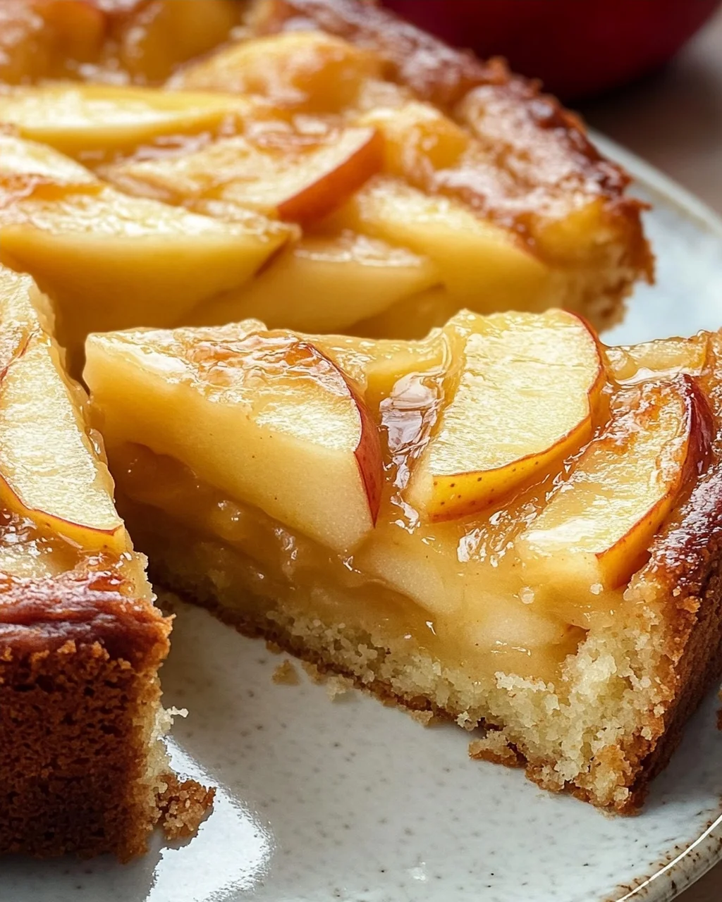 Saftiger Apfelkuchen mit Pudding