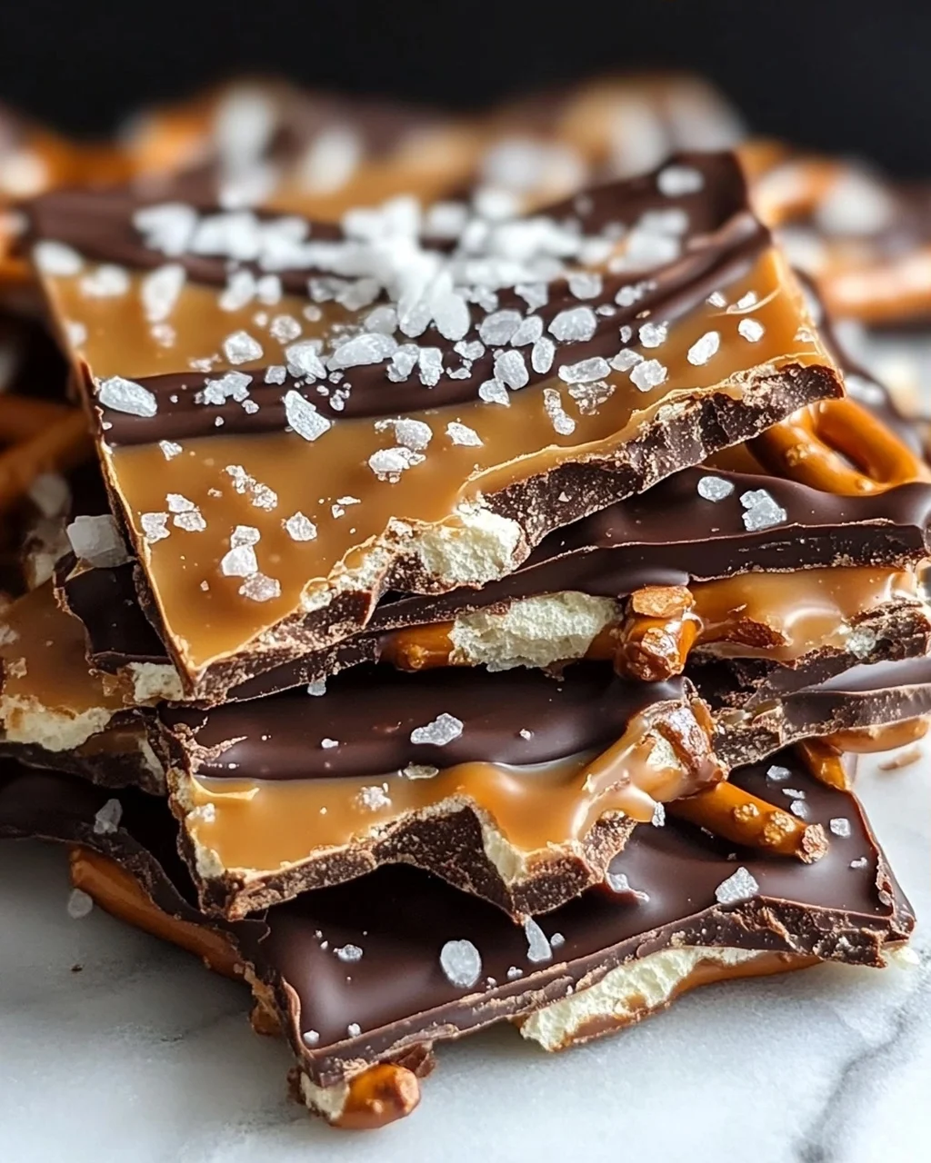Salted Caramel Pretzel Bark: Süß-salzige Knusperfreude!