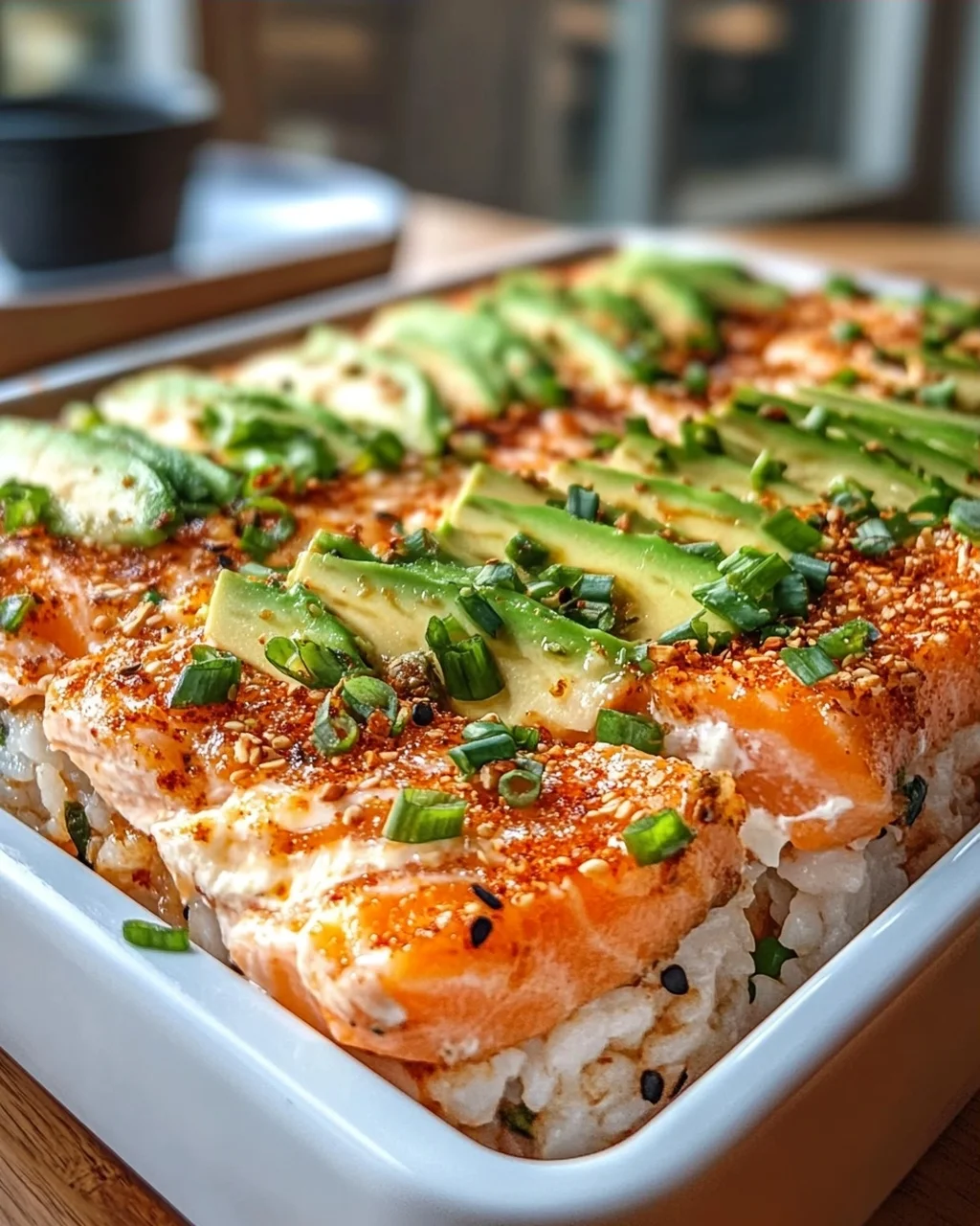 Spicy Lachs Sushi Bake: Der ultimative Sushi-Genuss für Zuhause!