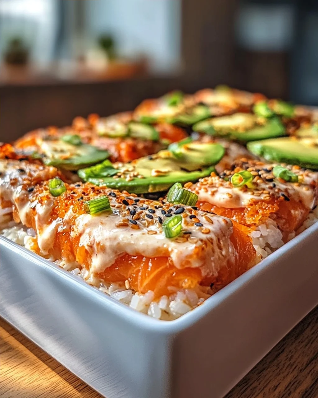 Spicy Lachs Sushi Bake: Der ultimative Sushi-Genuss für Zuhause!