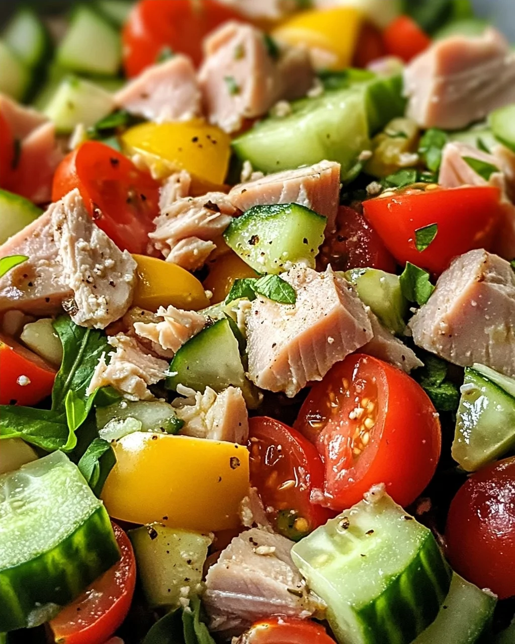 Thunfischsalat mit frischem Gemüse