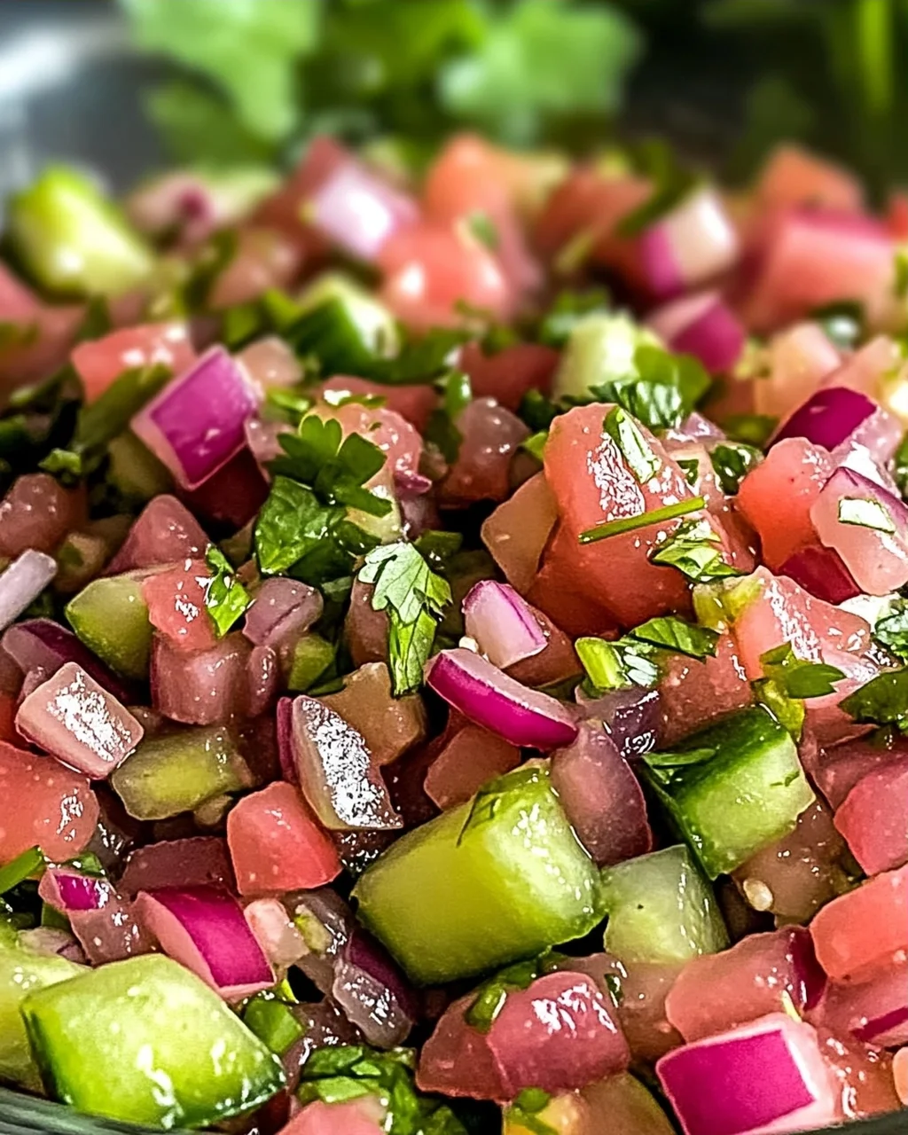 Veganer frischer Rhabarbersalsa für jeden Anlass