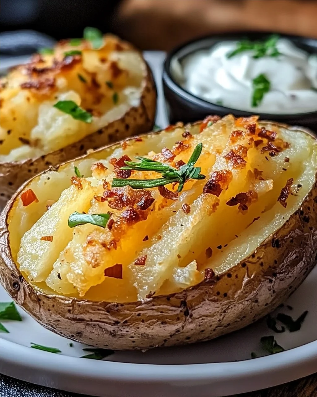 Würzige Ofenkartoffel aus der Heißluftfritteuse