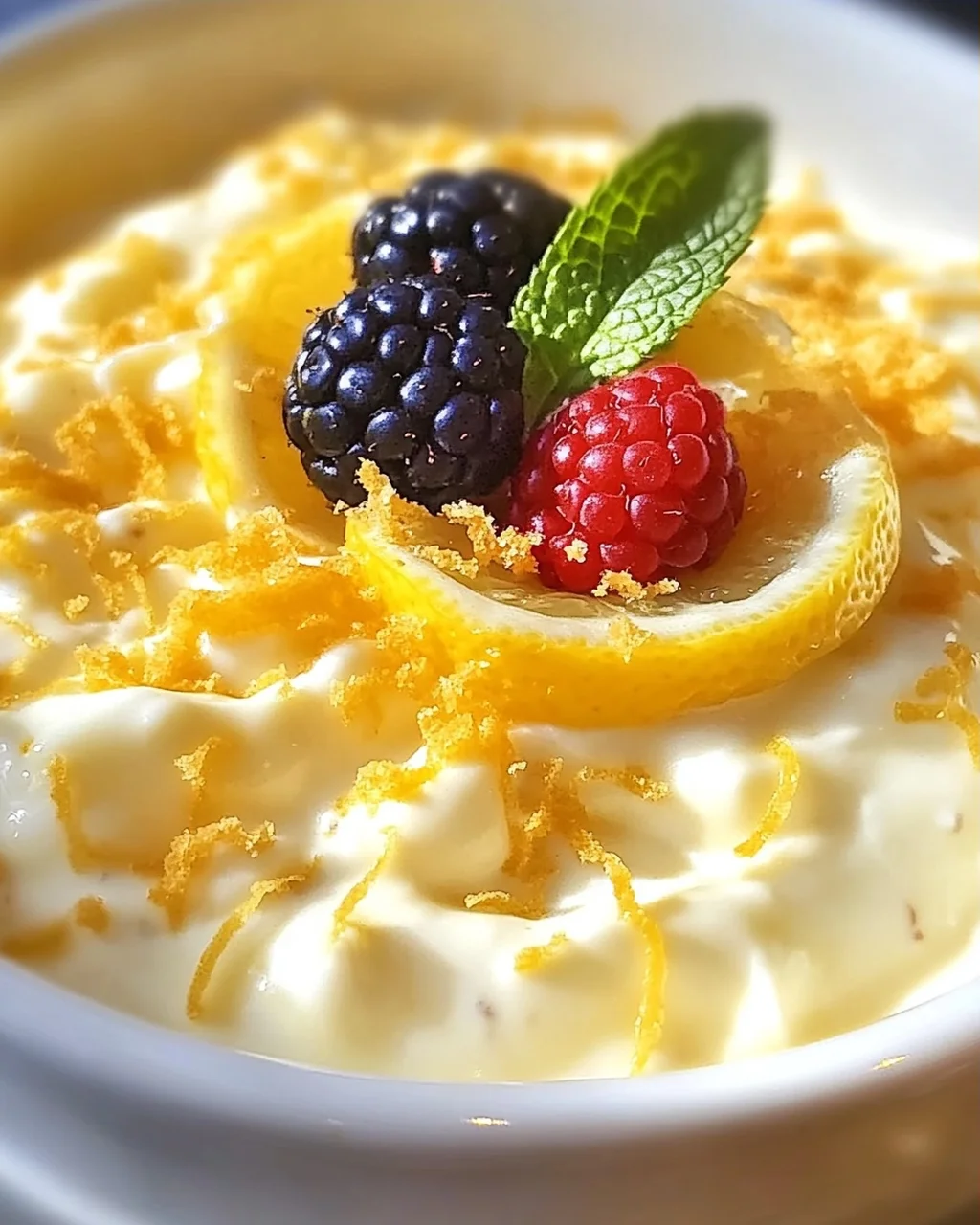 Zitronenquarkpudding mit 3 Zutaten selbst gemacht