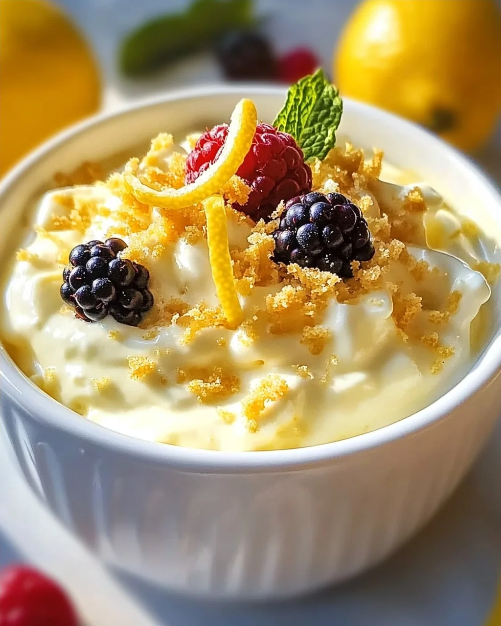 Zitronenquarkpudding mit 3 Zutaten selbst gemacht