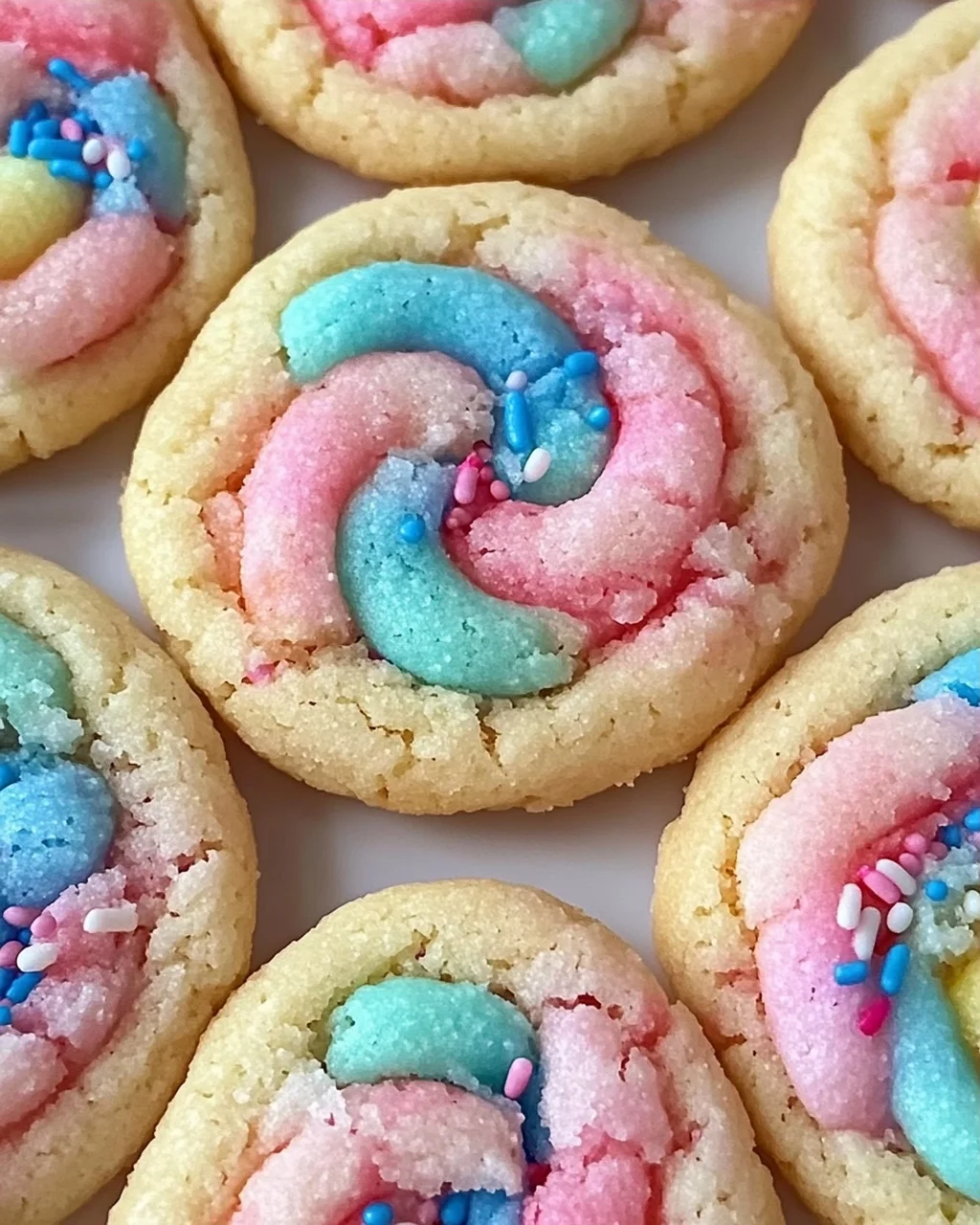 Zuckerwatte Kekse für die perfekte Nascherey
